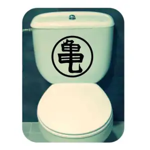 Pegatina Mutenroshi. Vinilo de alta calidad, soporta perfectamente la intemperie, apto incluso para náutica. Pégala donde quiera