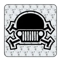 Autocollant Calavera Jeep 2