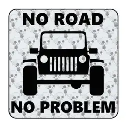 No Road No Problem - Jeep Sticker 2