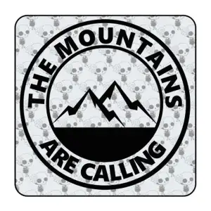 Autocollant The Mountains Are Calling