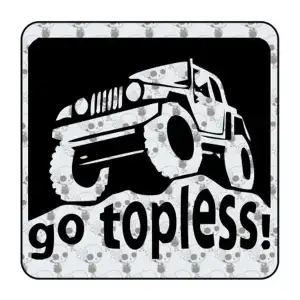 Go Topless - Jeep Sticker