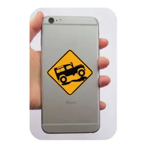 Pegatina Land Rover. Vinilo de alta calidad, soporta perfectamente la intemperie, apto incluso para náutica. Pégala donde quiera