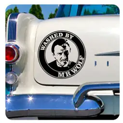 Pegatina Mr. Wolf. Vinilo de alta calidad, soporta perfectamente la intemperie, apto incluso para náutica. Pégala donde quieras,