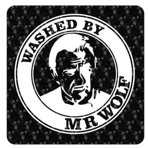 Pegatina Mr. Wolf. Vinilo de alta calidad, soporta perfectamente la intemperie, apto incluso para náutica. Pégala donde quieras,