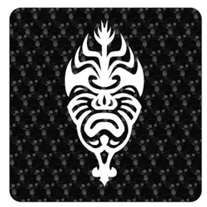 Mascara Tribal Aufkleber