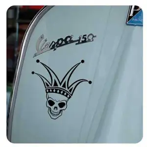 Calavera Joker Aufkleber