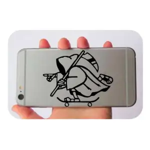 Skater La Muerte Sticker