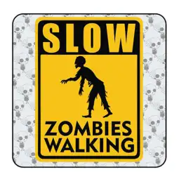 Slow Zombies Walking Aufkleber 2